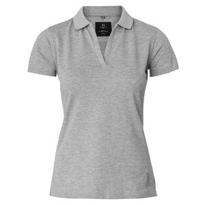 Nimbus Womens/Ladies Harvard Stretch Deluxe Polo Shirt / Grey Melange